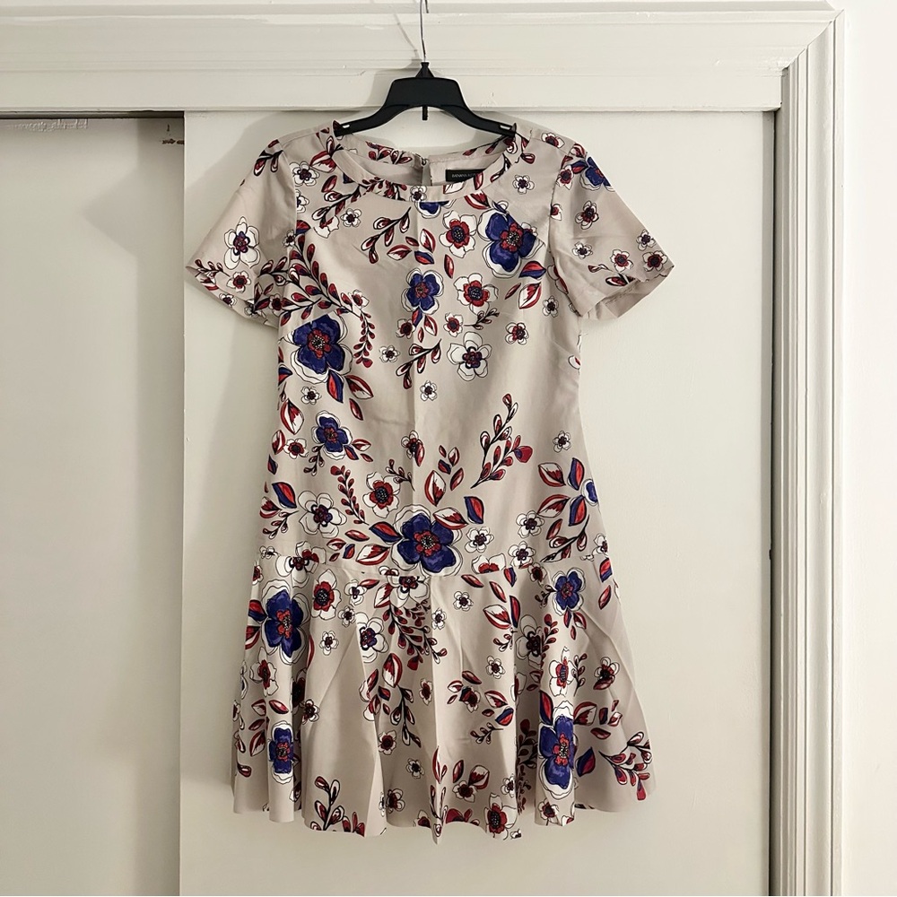 NWOT Banana Republic Drop Waist Floral Mini Dress